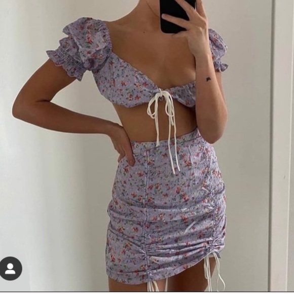 Strangers and Lovers Matching Crop Top and Skirt - Picture 13 of 13